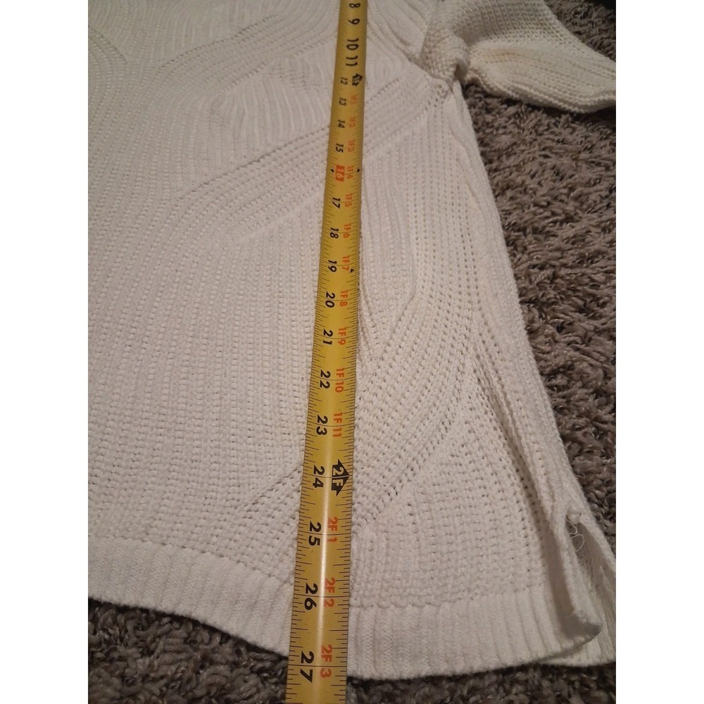 CJ Banks Cable Knit Sweater Size Textured Cotton Lightweight Open Knit Layer - Picture 13 of 14